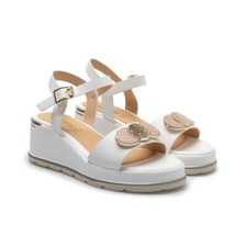 KEYS SANDALI CON ZEPPA DONNA K-11001 BIANCO LEGGERE COMODE ELEGANTI DAL 36 AL 41