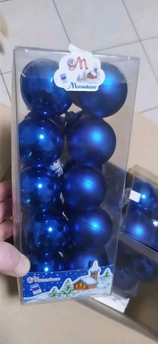 Palle sfere natale blu - palle,