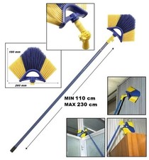 RAGNATORE SCOPA TOGLI RAGNATELE A PUNTA CON MANICO ESTENSIBILE LUNG. MAX 230 cm-