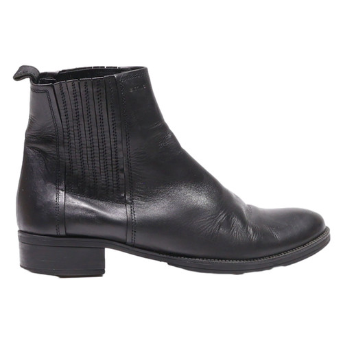 Geox ankle boots black leather - ankle,