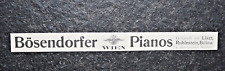 Pianoforti Bösendorfer, Vienna, vecchia pubblicità, 1906, (A41)