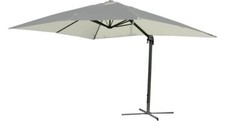 LIF Ombrellone 3x4 mt da Giardino Decentrato a Braccio in Alluminio Ecrù SS-014