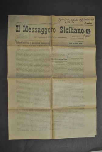 Giornale messaggero siciliano - giornale,