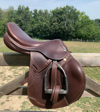 Selle Prestige Passion Saddle Taille 18 Tabac Excellent + étriers & étrivières