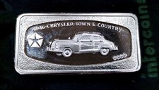 Lingotto Argento 925 /1000 Chrysler (60gr) PREZZO NON TRATTABILE 