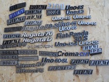 Scritte e fregi originali per auto FIAT d'epoca