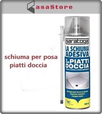 SARATOGA SCHIUMA POLIURETANICA A BASSA ESPANSIONE PER PIATTI DOCCIA DA 500 ML