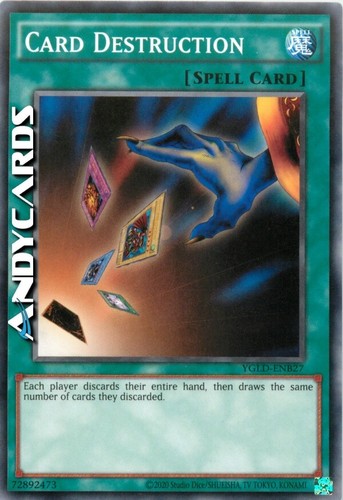 Card destruction - card, •