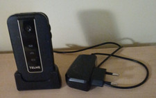 TELEFONO TELME F210g CON CARICA BATTERIE NERO USATO BUONE CONDIZIONI