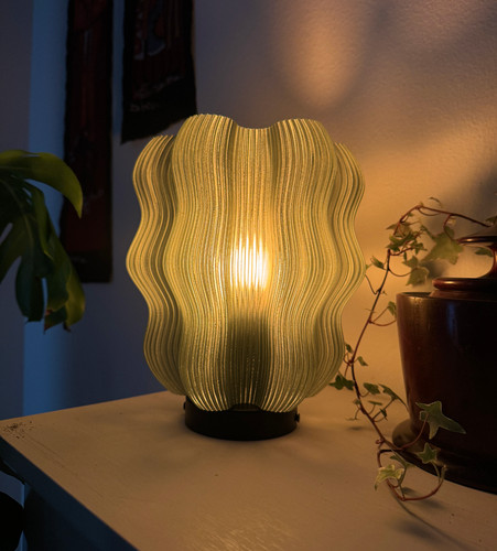 Lampada tavolo ondulata - lampada, da