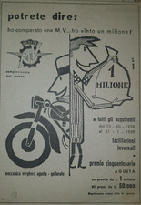 MOTO MV AGUSTA  - PUBBLICITA' D'EPOCA ADVERTIS ADV-0123a