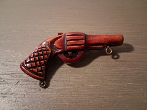 Spilla pistola bachelite