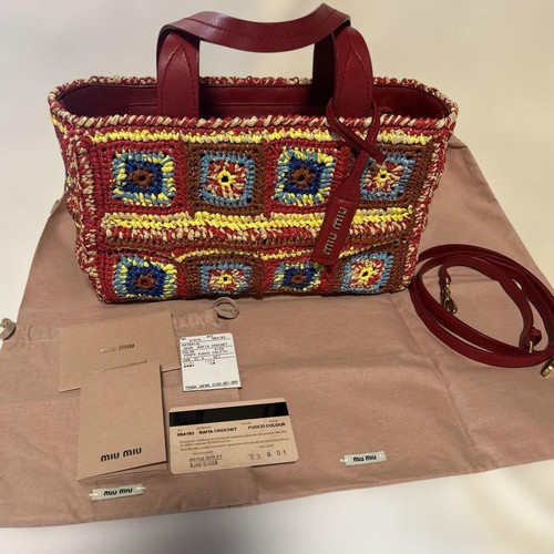 Borsa miu rafia - miu,