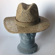 CAPPELLO UOMO IN PAGLIA INTRECCIATA TESA LARGA MADE IN ITALY