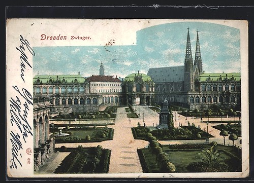 Cartolina dresda canile - cartolina,