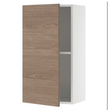 Mobile Pensile con anta, Bianco/ legno/grigio, Armadietto/Pensile Di Cuncina.