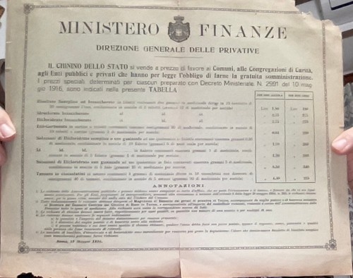 Ministero finanze chinino - ministero,