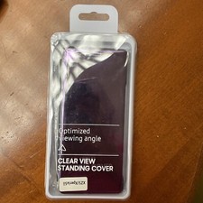 COVER FLIP PER SONY XPERIA 5 II CUSTODIA LIBRO VIOLA A SPECCHIO CLEAR VIEW 360°