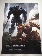 TRANSFORMERS 5 2017 Locandina Film Originale 39x55" 2Sh Italiano 