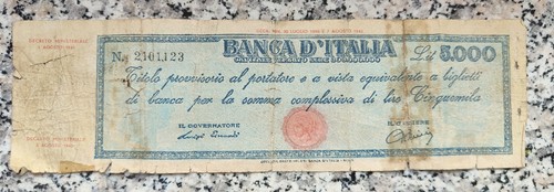 5000 lire titolo provvisorio