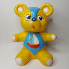 Ledraplastic Orsetto In Gomma Vintage Made In Italy Con Fischietto Funzionante