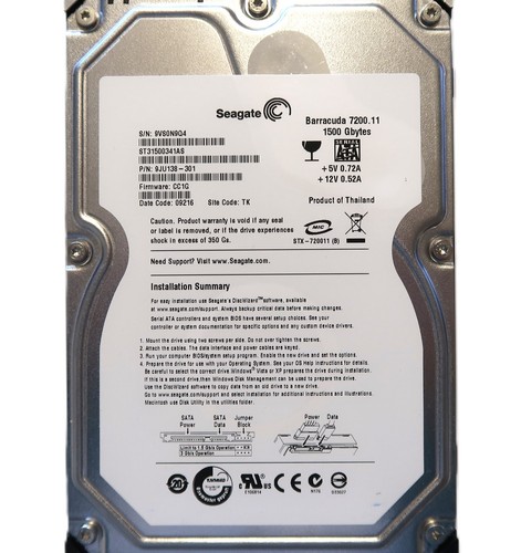 Seagate st31500341as - seagate,