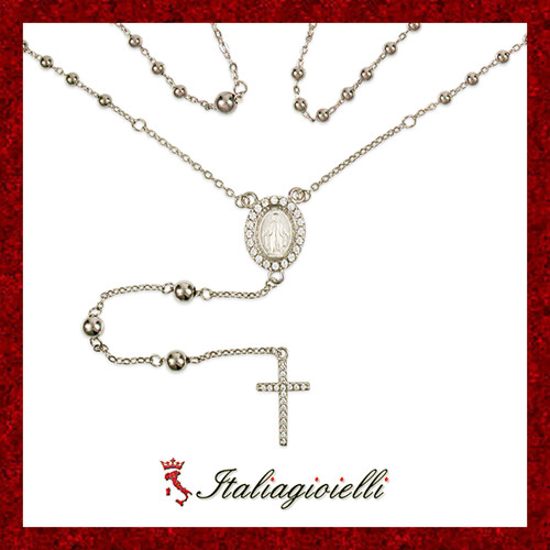 Collana rosario con - con, e