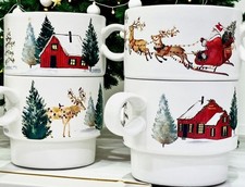 Tazze impilabili S/4 Pottery