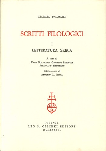 Scritti filologici - scritti,
