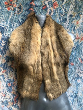 collare pelliccia di caracal 100% vera design vintage nuovo