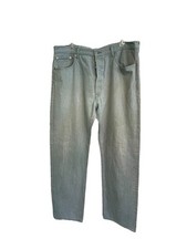 Jeans uomo Levis 501 rovere bianco 40x34 bottoni mosca originale dritto verde chiaro