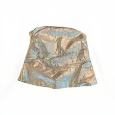 Zara top metallico Halter