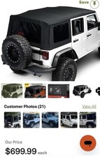 Soft Top  for Jeep Wrangler JK