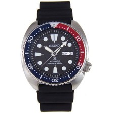 Orologio subacqueo automatico Seiko Prospex SRP779K1 Turtle Pepsi lunetta quadrante nero 200M