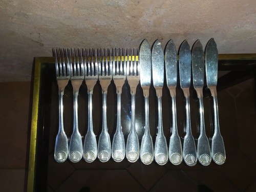 Christofle fourchettes 6 - christofle, +