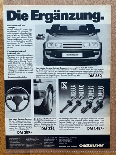 Pubblicità oettinger tuning - oettinger,