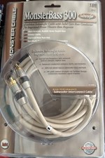 Monster Cable Bass 300 cavo subwoofer 18 piedi 6 m cavo di interconnessione subwoofer nuovo
