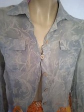 CAMICIA MANI by GIORGIO ARMANI donna VINTAGE ORIGINALEanni 80 100% seta  tg40/6