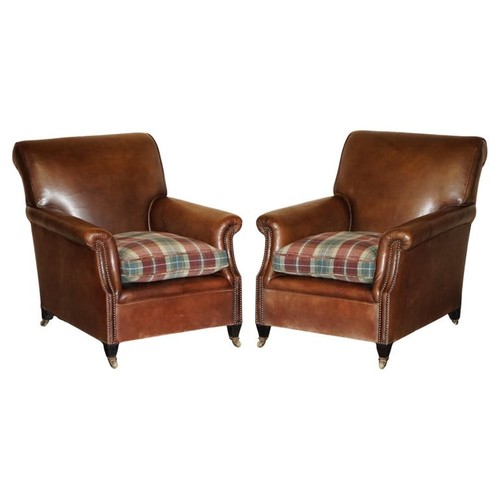 Coppia poltrone cuscini tartan - poltrone,