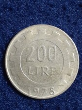 1978 Italy 200 Lire Squared