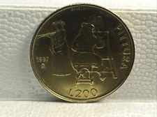 MONETA COIN L. 200 LIRE 1997 Pittura Repubblica Di San Marino