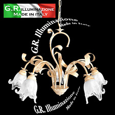 LAMPADARIO IN FERRO BATTUTO 5