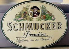 ANTICA ENORME INSEGNA SCHMUCKER BIRRA 115 CM ORO GUINNES GERMANIA HEINEKEN BEER