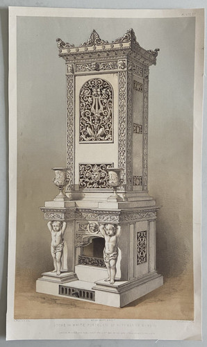 Antica litografia vittoriana - ,