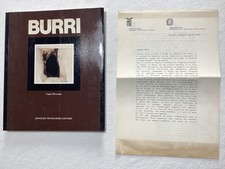 CARLO PIROVANO - BURRI - 1984 MONDADORI + FOGLI PRESENTAZIONE PINACOTECA BRERA