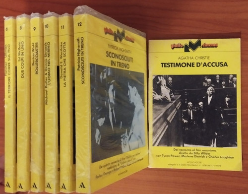 Giallo cinema mondadori lotto - cinema,