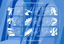 ITALIA POSTE 2006 GIOCHI OLIMPICI INVERNALI TORINO FOGLIETTO NUOVO