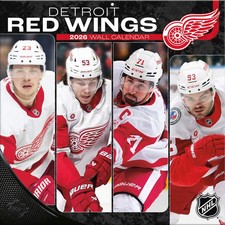 Turner Licensing, NHL Detroit Red Wings 2026 calendario da parete, 12 x 12", 12 mesi
