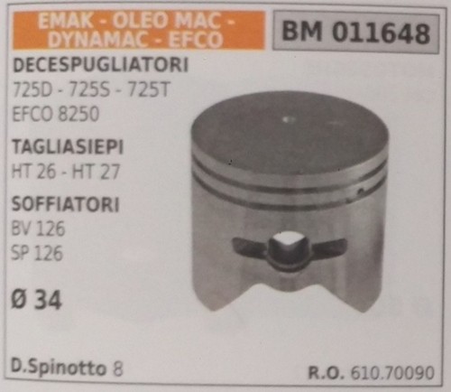 61070090 pistone completo - pistone,