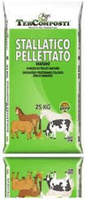 CONCIME Pellet BIO STALLATICO Organico AMMENDANTE Naturale MATURO 25 Kg
